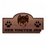 Her Vogter Jeg - Sticker - Engelsk Shepherd