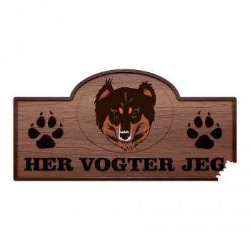Her Vogter Jeg - Sticker - Engelsk Shepherd