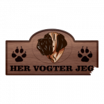 Her Vogter Jeg - Sticker - Engelsk Mastiff