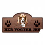 Her Vogter Jeg - Sticker - Dunker Støver