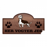 Her Vogter Jeg - Sticker - Drever