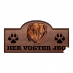 Her Vogter Jeg - Sticker - Dogue De Bordeaux