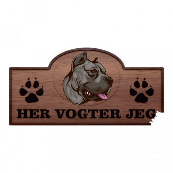 Her Vogter Jeg - Sticker - Dogo Canario