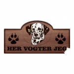 Her Vogter Jeg - Sticker - Dalmatiner