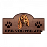 Her Vogter Jeg - Sticker - Cocker Spaniel