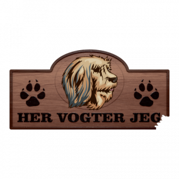 Her Vogter Jeg - Sticker - Catalansk Hyrdehund