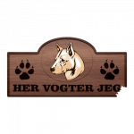 Her Vogter Jeg - Sticker - Canaan Hund