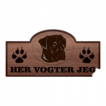 Her Vogter Jeg - Sticker - Cane Corso Italiano