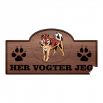 Her Vogter Jeg - Sticker - Canadisk Eskimo Hund