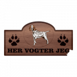 Her Vogter Jeg - Sticker - Burgos Pointer 