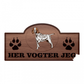 Her Vogter Jeg - Sticker - Burgos Pointer 