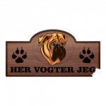 Her Vogter Jeg - Sticker - Bullmastiff