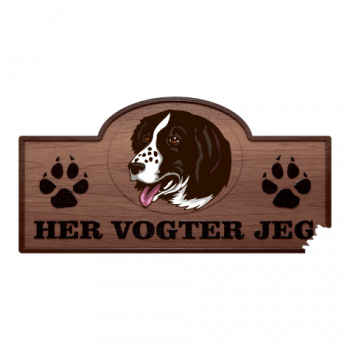 Her Vogter Jeg - Sticker - Bulgarsk Hyrdehund