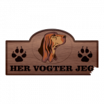 Her Vogter Jeg - Sticker - Bruno Jura Støver