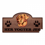 Her Vogter Jeg - Sticker - Broholmer