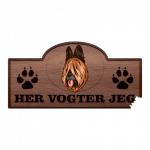 Her Vogter Jeg - Sticker - Briard