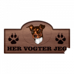 Her Vogter Jeg - Sticker - Brasiliansk Terrier