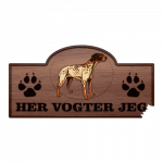 Her Vogter Jeg - Sticker - Braque Francais