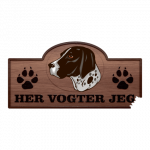 Her Vogter Jeg - Sticker - Braque d