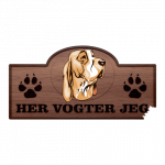 Her Vogter Jeg - Sticker - Bracco Italiano 