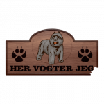 Her Vogter Jeg - Sticker - Bouvier des Flandres