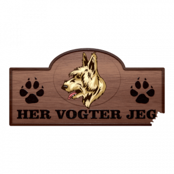 Her Vogter Jeg - Sticker - Bouvier des Ardennes