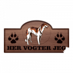 Her Vogter Jeg - Sticker - Borzoi