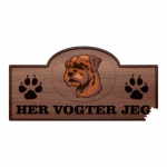 Her Vogter Jeg - Sticker - Border Terrier