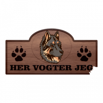 Her Vogter Jeg - Sticker - Bohemian Shepherd