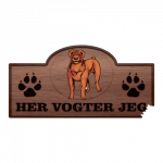 Her Vogter Jeg - Sticker - Boerboel