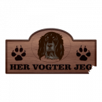 Her Vogter Jeg - Sticker - Blue Picardy Spaniel