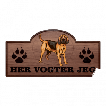 Her Vogter Jeg - Sticker - Blodhund