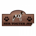 Her Vogter Jeg - Sticker - Bleu de Gascogne - Grand