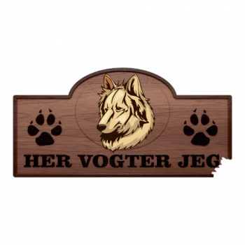 Her Vogter Jeg - Sticker - Bhutia Her Vogter Jeg - Sticker - Bhutia