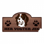 Her Vogter Jeg - Sticker - Berner Sennen