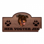 Her Vogter Jeg - Sticker - Beauceron