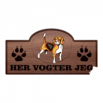 Her Vogter Jeg - Sticker - Beagle