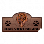 Her Vogter Jeg - Sticker - Bavarian Mountain Hound