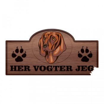 Her Vogter Jeg - Sticker - Bavarian Mountain Hound