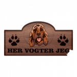 Her Vogter Jeg - Sticker - Basset Fauve de Bretagne