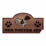 Her Vogter Jeg - Sticker - Basset Bleu de Gascogne