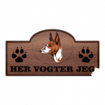 Her Vogter Jeg - Sticker - Basenji