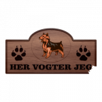 Her Vogter Jeg - Sticker - Australsk Terrier