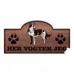 Her Vogter Jeg - Sticker - Australsk Koolie