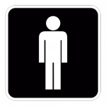 Symbol2-Herretoilet-Sticker