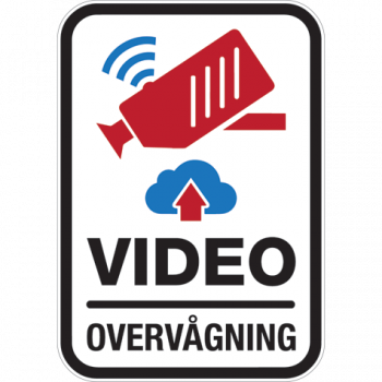 Video Overvågning 001 - Sticker Video-overvågning-cloud